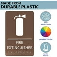 thumbnail image 2 of ADA CENTRAL SIGNS - 6" X9" Fire Extinguisher Sign - ADA Compliant Tactile Graphics Grade 2 Braille Text | Wall Mount Emergency Plastic Signs for Shopping Malls, Office Building, Schools, & Restaurants, 2 of 7