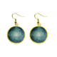 thumbnail image 1 of Dark Metal rasguño aspero patron de textura Ear Dangle Golden Drop Earring Jewelry Mujer Unbranded M, 1 of 3