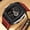 red, variant on Men Watches Business Dress Chronograph Big Square Quartz Analog Male Watch Silicone Strap Waterproof Date Gift Mens Wrsit Watch