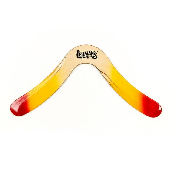 Sturdy Wooden Handcrafted Boomerang, with Flight Instructions, Right Hand Design Flies up to 35 Yards