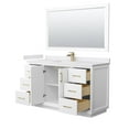 thumbnail image 2 of Wyndham Collection Wcf414160s-Vca-Unsm58 Strada 60" Free Standing Single Basin Vanity Set, 2 of 7