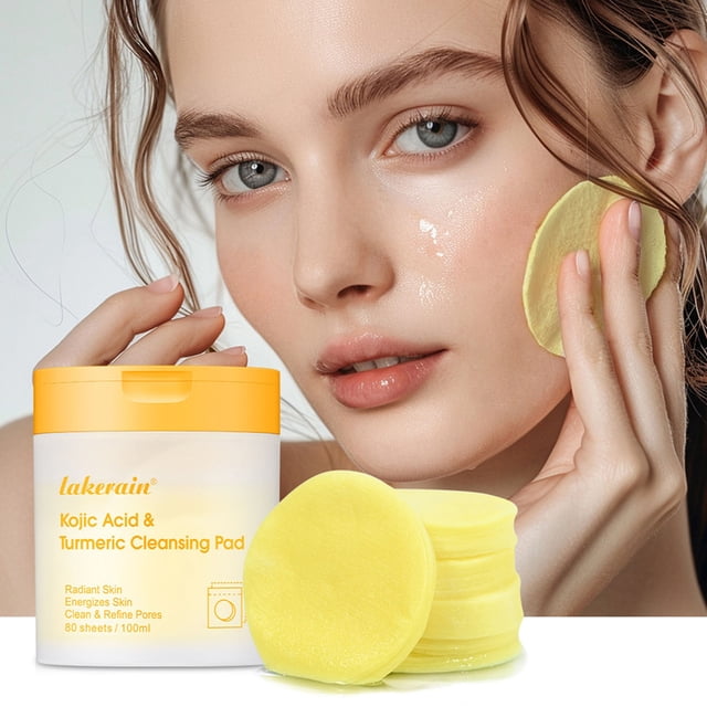 Xihbxyly Artículos en liquidación para mujeres Almohadillas limpiadoras y kójico para rostro y cuerpo Vitamina B5 atenúa manchas oscuras, exfolia y atenúa la decoloración y rejuvenecimiento 80 almoha