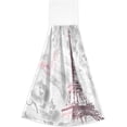 thumbnail image 2 of SKYSONIC Hanging Kitchen Towel 12 x 17 Inch Eiffel Tower Towel Set 2 Pieces of Dry Towels for Kitchen, Bathroom, Laundry Room Table, 2 of 7