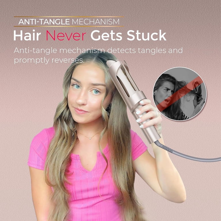 TYMO, CurlPro Plus Automatic Rotating Curling Iron, Long Barrel