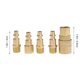 thumbnail image 2 of unbranded 5Ud Conector De Latón 1/4 Npt Para Equipos De Aire Golden, 2 of 8