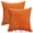 Orange, variant on Unique Bargains Solid Corduroy Throw Pillow Covers Set of 2 Grey 18" x 18"