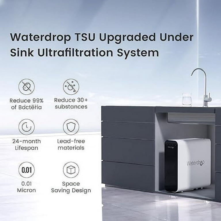Waterdrop TSU 0.01μm Ultra-Filtration Under Sink Water Filter