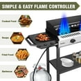 thumbnail image 5 of Bestfire 2 Burner Propane Stove Outdoor Camping Gas Stoves 150,000 BTU Auto Ignition with Regulator and Side Shelves Perfect for Patio Home Cooking and Frying, 5 of 6