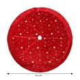 thumbnail image 2 of Holiday time Red Velvet Glitter Tree Skirt,48 inch,red colour, 2 of 4