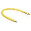 T&S Brass 60'' Gas Hose with Installation Kit And Swiveling Fittings