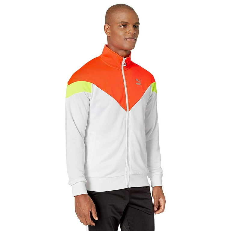Puma white sales track jacket