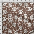 thumbnail image 4 of oneOone Silk Tabby Brown Fabric Jacobean Floral Silhouette Fabric For Sewing Printed Craft Fabric By The Yard 42 Inch Wide, 4 of 4