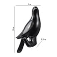 thumbnail image 3 of Gancho de resina perfecl para pájaros colgador de almacenamiento S Negro, 3 of 8