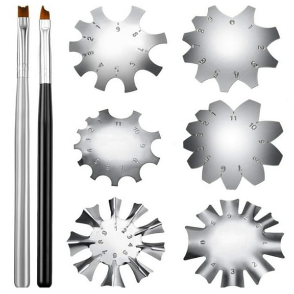 Stainless Steel French Line Design Tool Kit with 8 PC DIY for Effortless Manicure