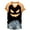 Grey_1, variant on Godom Womens Halloween T-Shirt Funny Short Sleeve V Neck Graphic Tees Tops