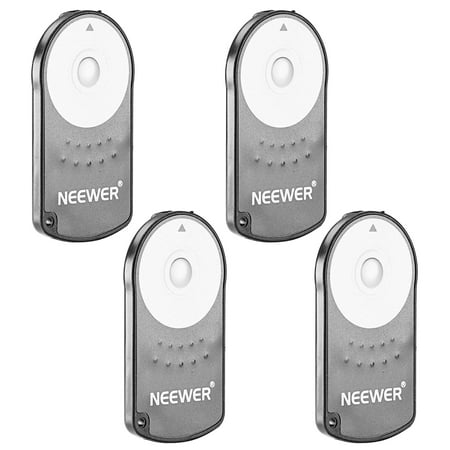 Neewer® 4 Pack IR Wireless Remote Control Shutter Release for Canon EOS 60D 70D 7D Rebel T5i, T4i, T3i, T2i, T1i, XSi, Xti, XT, (Best Remote Shutter Release For Canon 7d)