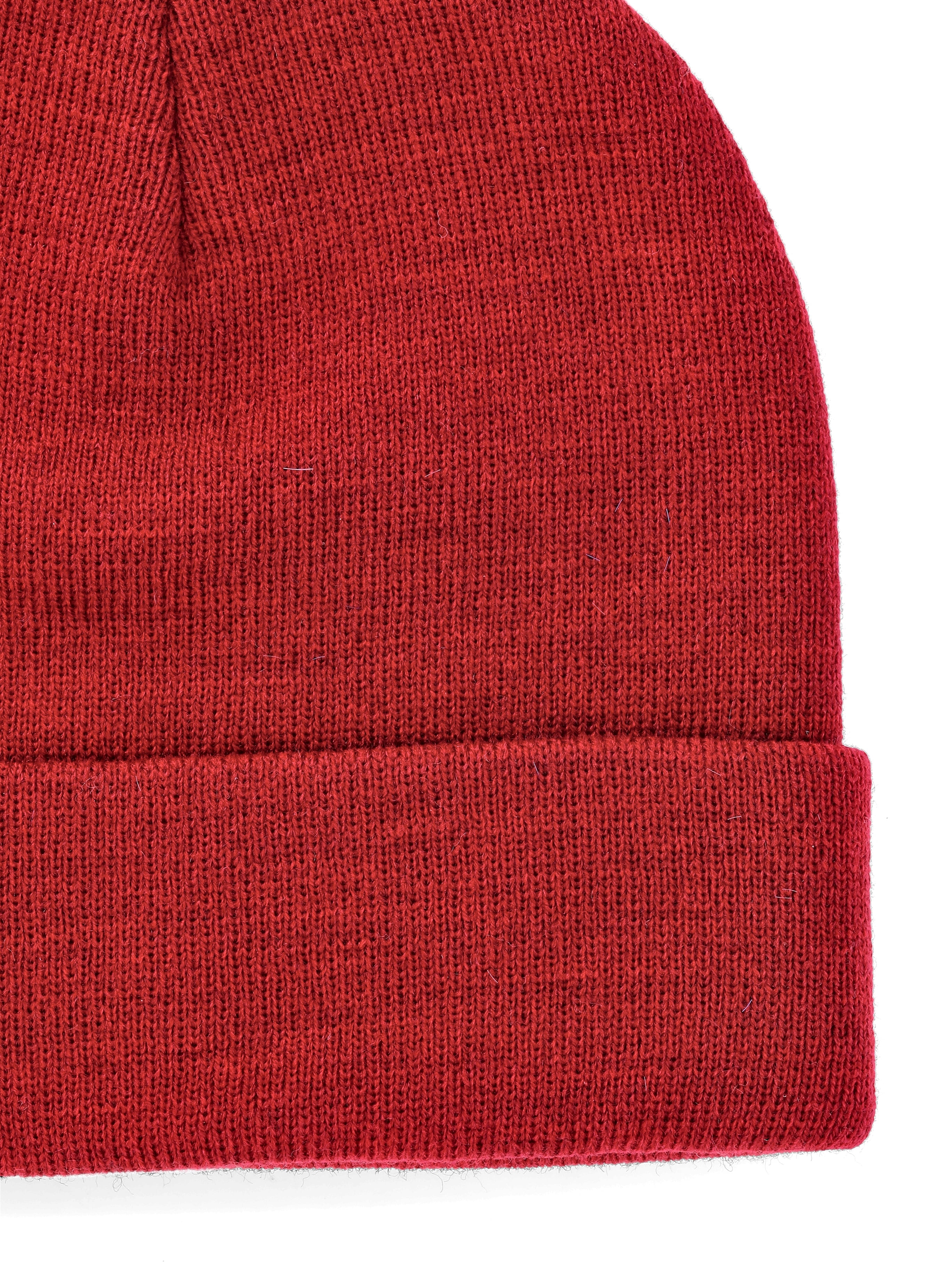 No Boundaries Women's Flat Knit Beanie, One Size, Sparkling Merlot