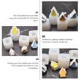 thumbnail image 4 of GOOHOCHY 4 PCS Vela de silicona Maquillaje Molde Estilo de Navidad Molde de Navidad Ornamento de Navidad Moldes, 4 of 8
