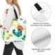 thumbnail image 3 of Balery Floral Vintage Bolsa Tote Estilo Estético con Cremalleras, Bolsa de Hombro, Bolsa de Compras Grande y Plegable, 3 of 8