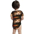 thumbnail image 5 of Daiia Animal Cat Printed Unisex-Baby Short Sleeve Onesies Bodysuits Baby Climbing Clothes Soft and Comfortable Romper with Expandable Shoulder Design-3 Months, 5 of 8