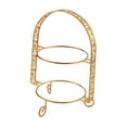 thumbnail image 2 of Fiocias Double Layers Dessert Serving Stand 12.4x9inch Accessory Sturdy Multipurpose for Golden, 2 of 9