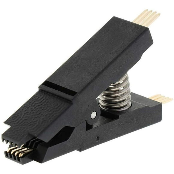 ACEIRMC SOIC8/SOP8 Flash Chip IC Clip de Test Noir pour Programmeur Adapter BIOS/24/25/93 (SOP8 Clip)