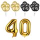 thumbnail image 1 of Monstrate Globos Decoraciones de cumpleaños Globo de aire Número Látex Reutilizable Suministros para eventos de aniversario Kits de decoración para fiestas, 1 of 6