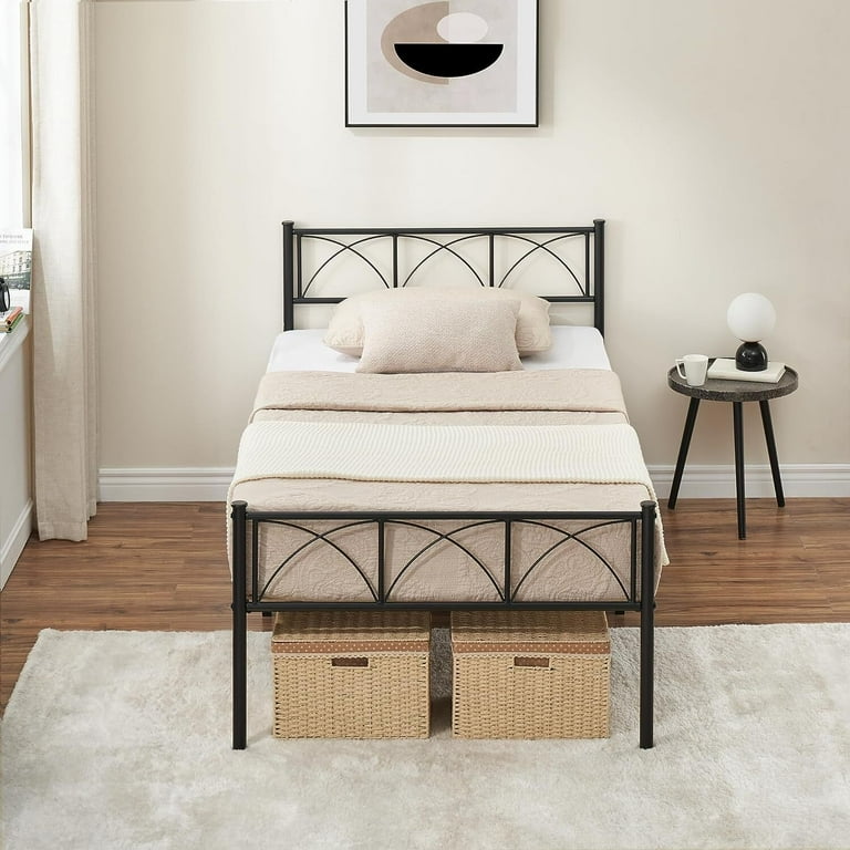WhizMax Twin Size Sturdy Modern Stylish Iron Bed Frame with