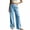 Light Blue——Fall Savings, variant on Gingham Pants for Women Wide Leg High Waist Palazzo Pant Fall Trendy Pockets Trousers for Daily Wear Light Blue L