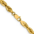 thumbnail image 3 of 14K Yellow Gold 14Ky 4.75mm Semi-Solid Rope Chain (22 X 4.75) Made In Peru bc169-22, 3 of 5
