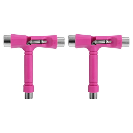 

2 Pcs Multifunctional Skateboard T Wrench Portable Spanner Skate Accessories