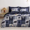 thumbnail image 1 of Juego de edredón Wake In Cloud King Rustic Woodland de 3 piezas, 1 of 7