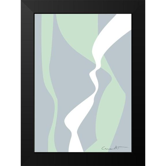 Artographie Studio 11x14 Black Modern Framed Museum Art Print Titled - Wavy Tracks