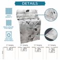 thumbnail image 6 of Grey Flowers Table Runner 90 Inches, Spring Watercolor Botanical Floral Leaf Plant Bed Runner Dresser Scarves Tabletop for Indoor Outdoor Parties/Ceremony/Banquet, 13" x 90", 6 of 9