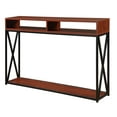 Convenience Concepts Tucson Deluxe 2Tier Console Table, Cherry/Black
