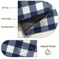 thumbnail image 3 of Navy Blue Check Entryway Rug 2x3 Area Rug Washable Indoor Doormat Small Bathroom Rugs Non-Slip Low Pile Accent Throw Rugs Farmhouse Buffalo Plaid Blue Floor Carpet for Kitchen Bedroom Entrance, 3 of 8
