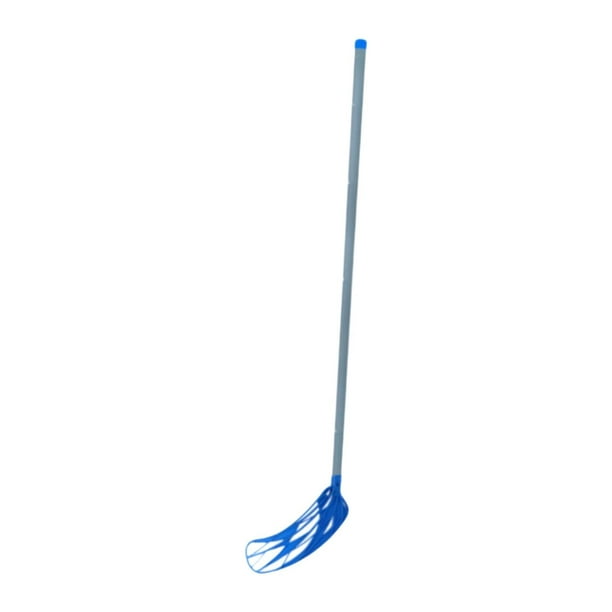 Palo de Hockey Floorball para niños, palo de Hockey sobre hielo portátil para mejorar el manejo del palo, palo de Hockey sobre hielo para deportes de Azul Derecha