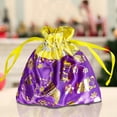 thumbnail image 5 of 5 Pcs Christmas Gift Bag Cloth Candy Bags for Christmas Party Cookie Candy Bag Goodie Giveaways Santa Print, 5 of 8