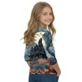 thumbnail image 4 of Grblisyd 3/4 Sleeve Shirt for Girls Boys Casual Basic Tees Fall Winter Halloween Crew Neck Tops Blouse 7-8 Years, 4 of 6