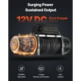 thumbnail image 3 of VEVOR Electric Winch, 13500 lbs Load Capacity, 12V DC Truck Winch with Φ3/8 in x 85 ft Synthetic Rope, Wireless & Wired Remote Control, IP55 Waterproof for Towing Off-Road SUV Jeep Trailer Boat, 3 of 9