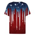 thumbnail image 6 of Patriotic Shirts for Women Red White Blue Graphic V Neck Tshirt Casual Comfortable Summer Top 4th of July Clothes, 6 of 6
