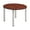 Cherry / Chrome, variant on Romig Trek 36 in. Medium Round Breakroom Table- Cherry Top, Chrome Legs