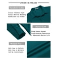 thumbnail image 5 of COOFANDY Men's Button Down Long Sleeve Dress Shirts Wrinkle Free Athletic Fit Untucked Shirt, 5 of 6