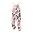 thumbnail image 4 of Odeerbi 5-14 Years Kids Girls Summer Jumpsuit Cow Print Camisole Romper Spring Casual Breathable Comfortable Overalls Strap Bib Overall Pants Playsuit, 4 of 8