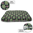 thumbnail image 3 of Floral Pet Bed, Doodle Style Colorful Tropical Flowers Illustration, Chew Resistant Pad for Dogs and Cats Cushion with Removable Cover, 24" x 39", Teal Pink, by Ambesonne, 3 of 4