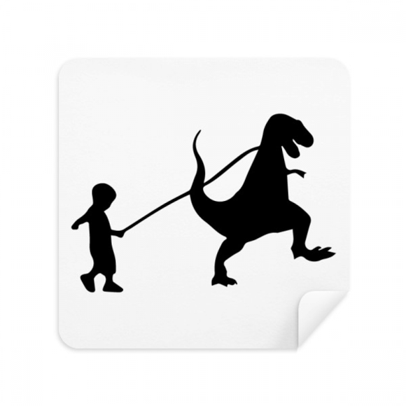 children dinosaur movement glasses cloth screen cleaner suede fabric 2 pack