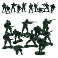thumbnail image 1 of 100 soldados de juguete de plástico, figuras de soldados verdes, juego de soldados, 10 poses, ideal como recuerdo de fiesta de cumpleaños para niños, 1 of 7