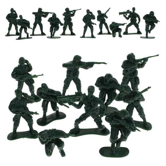 100 Pcs Army Men Toy Soldiers Green Soldier Figures Plastic Army Men Playset 10 Poses For Kids Boys Birthday Party Favors