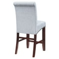 thumbnail image 4 of 24" Parsons Barstool with Antique Bronze Nail Heads in Smoke Ash Fabric, 4 of 7