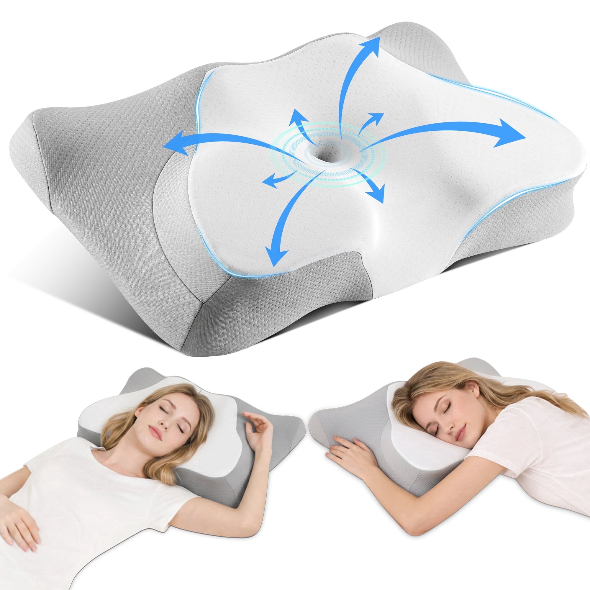 Technogel Anatomic Cooling Gel Pillow - Ergonomic Design for Neck